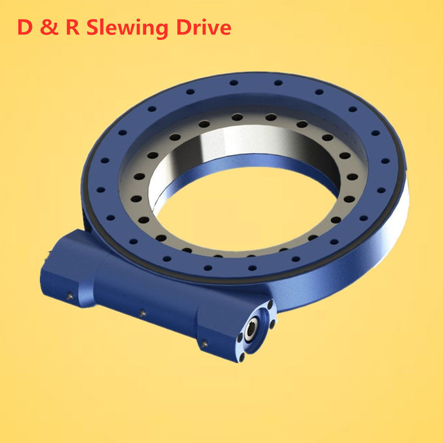 DC motor single worm dual worm slewing bearing slewing drive for solar tracking system